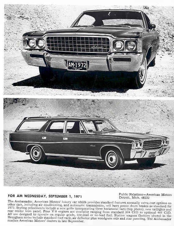 1972 AMC Ambassador Brochure Page 1